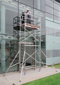 Faraone Pojedyncze rusztowanie jezdne Top System 0,75 x 2.45 m. Wysokość 11.4 m B1-114-0