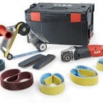 Flex 433.446 BRE 14-3 125 Set Szlifierka taśmowa TRINOXFLEX pozwalająca osiągnąć efekt brylantowej powierzchni 125mm 1400Wat -0