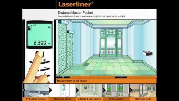 Laserliner 080.945A Dalmierz laserowy Laserliner Pocket 40m-36005