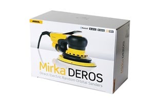 Zestaw Mirka Deros 650CV + DE1230 L AFC Szlifierka mimośrodowa 150mm + Odkurzacz z automatycznym otrzepywaniem filtra z wężem -45360