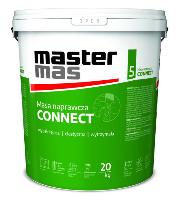 Gotowa gładź szpachlowa MASter CONNECT 20 kg wiaderko 1paleta 33szt (660kg)