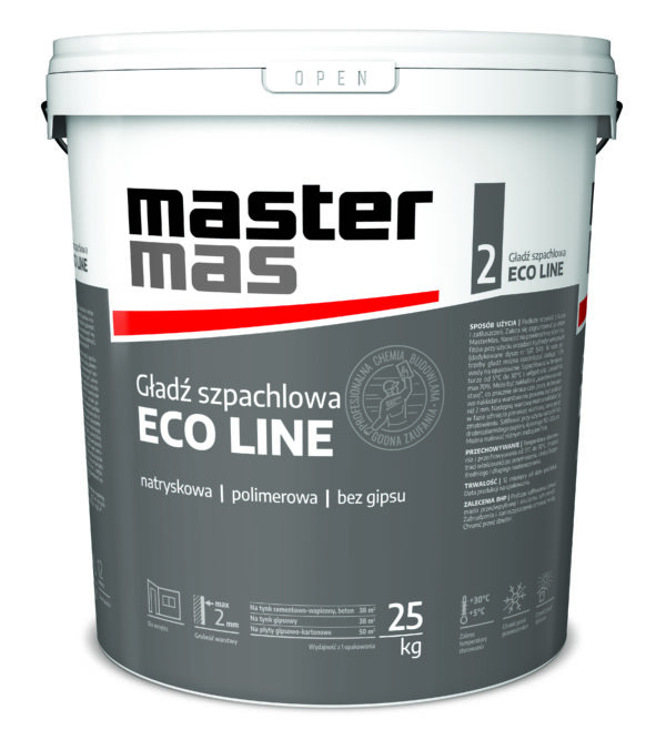 MASter MAS ECO LINE Gotowa gładź szpachlowa wiaderko 25 kg