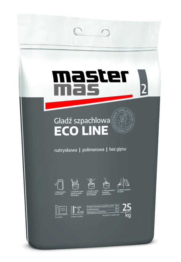 MASter MAS ECO LINE Gotowa gładź szpachlowa paleta 30 x 25 kg worek (750kg)