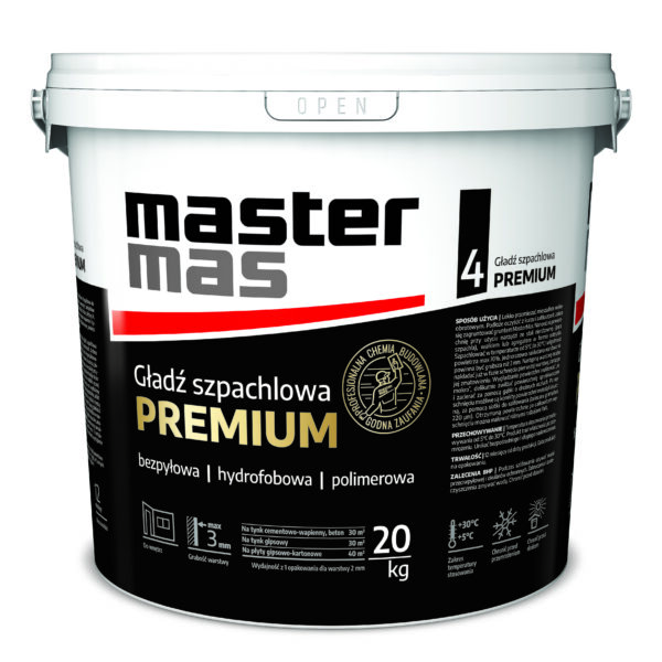 MASter PREMIUM Gotowa gładź szpachlowa paleta 38 x 20 kg (760kg)
