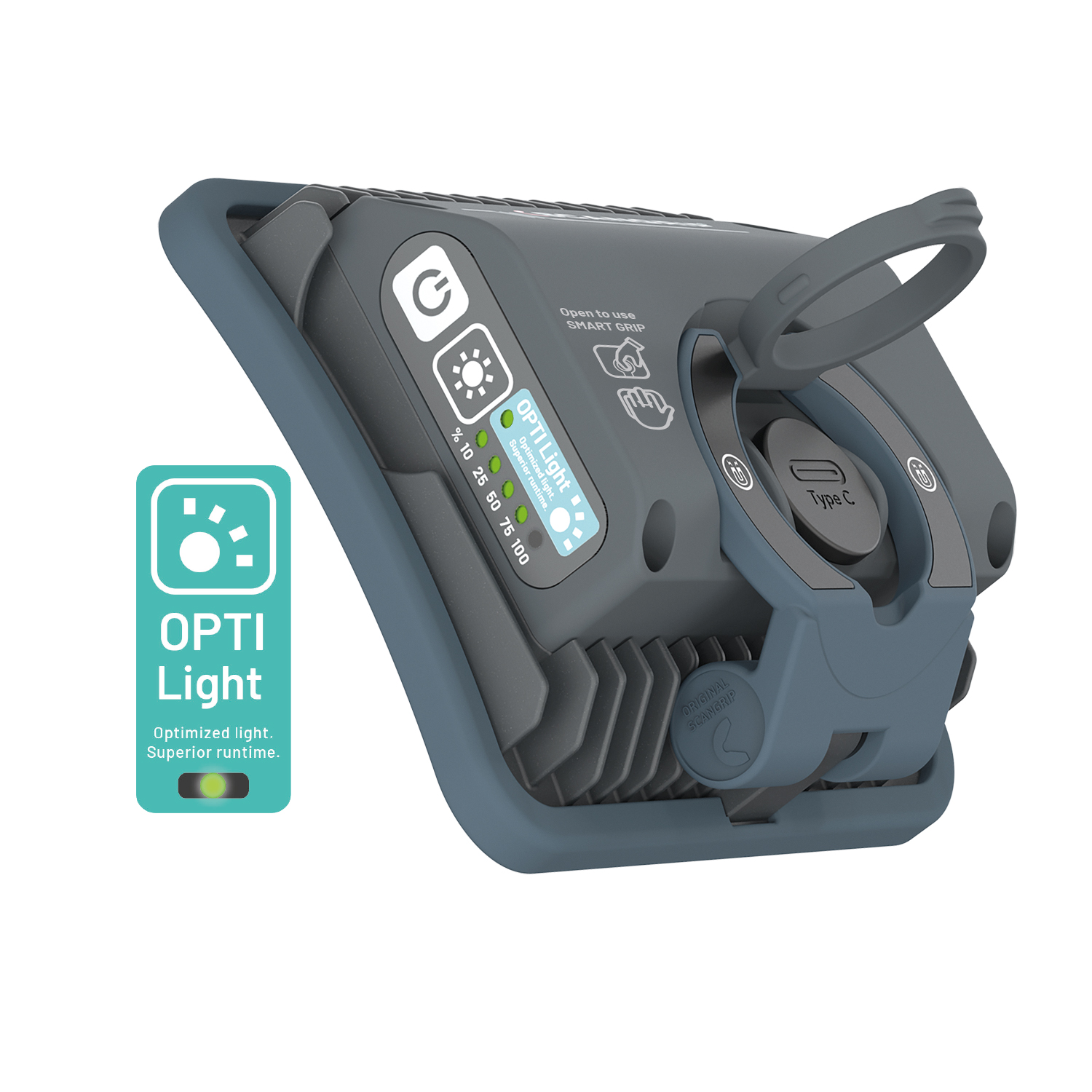 Scangrip NOVA MINI 1000 lm akumulatorowa lampa robocza z systemem SMART GRIP 4 w 1 i wskaźnikiem naładowania baterii (03.6200) Scangrip NOVA MINI 1000 lm akumulatorowa lampa robocza z systemem SMART GRIP 4 w 1 i wskaźnikiem naładowania baterii (03.6200)