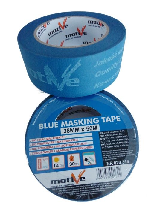 Motive Taśma malarska niebieska Blue Masking Tape 38mm/50m  (020314)