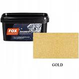FOX DIAMENTO  Farba dekoracyjna 1L do malowania ścian i sufitów kolor Gold 0006