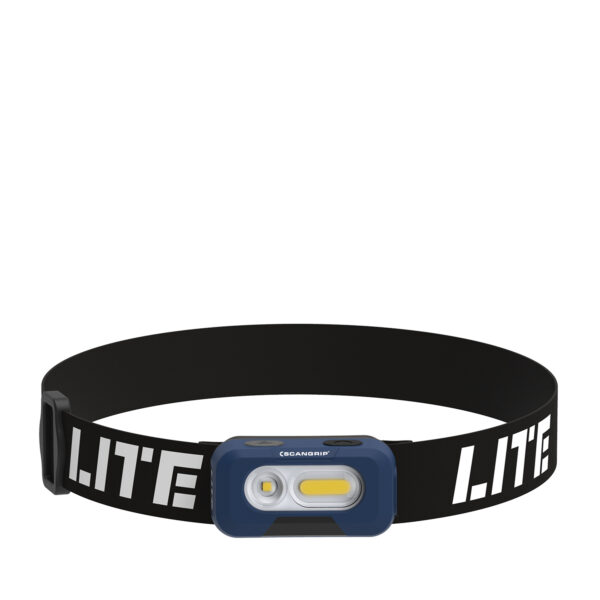 Scangrip HEAD LITE akumulatorowa lampa warsztatowalatarka czołowa LED COB, Li-ion 3,7V/800mAh z bezdotykowym włącznikiem i funkcją światła 2w1, 150 lumenów (03.5669)