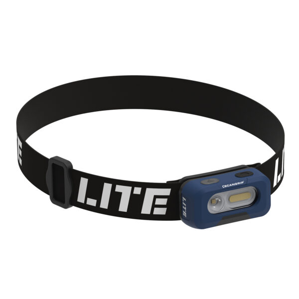 Scangrip HEAD LITE akumulatorowa lampa warsztatowalatarka czołowa LED COB, Li-ion 3,7V/800mAh z bezdotykowym włącznikiem i funkcją światła 2w1, 150 lumenów (03.5669)