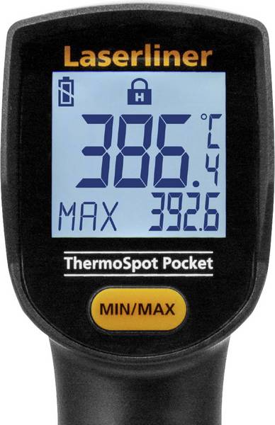 Laserliner 082.440A Pirometr Termometr bezdotykowy ThermoSpot Pocket, Optyka 12:1, -40 – 400 °C z laserem