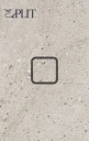 Rounded-square outline button centered on a textured background (inactive control)
