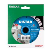 DISTAR Diamentowa tarcza tnąca 1A1RSS 125 Meteor H12 (12315055110) Packaging for DISTAR Meteor H12 reinforced concrete cutting disc, 125 mm diameter, on a green box.