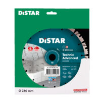 DISTAR Diamentowa tarcza 1A1RSS 232 Technic Advanced (14315086018) Product packaging for a Distar 230 mm concrete diamond blade (Technic Advanced), professional-grade tool.