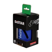 DISTAR Wiertło diamentowe DDS-W 68x65xÌ16 T-Concrete / SDS+ (17982091081) Packaging box for Distar 68mm tape measure; blue tape measure visible through front window with DISTAR branding on black box and a green top tab.