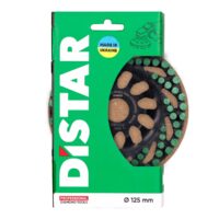 DISTAR diamond grinding wheel in green packaging, 125 mm diameter, made in Ukraine (professional diamond tool)