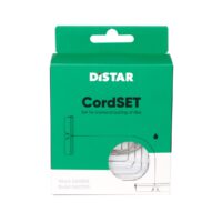 DISTAR CordSET – zestaw do łukowego cięcia gresu porcelanowego (71419034039) DistAR CordSET packaging for diamond tile cutting, green box with white logo and circular window showing the contents