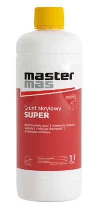 MasterMas Grunt akrylowy Głębokopenetrujący Super 1 Litr MasterMas Grunt akrylowy Głębokopenetrujący Super 1 Litr