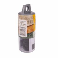 DISTAR Wiertło diamentowe DDR-V 25x30xM14 Keramik Pro (910283018059) Cylindrical plastic container with a gray cap and orange product label showing a barcode and '25 mm' size indicator