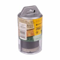 DISTAR Wiertło diamentowe DDR-V 50x30xM14 Keramik Pro (910283018174) Shaker-style plastic container labeled Keramik PRO with ceramic abrasive pieces inside, a Baumer Messer tile/stone polishing product