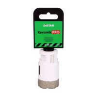 DISTAR Wiertło diamentowe DDR-V 35x30xM14 Keramik Pro (89568442095) Diamond core drill bit labeled 'Distar Keramik Pro' with 35 mm diameter, mounted in a white chuck (M14).