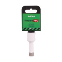 DISTAR Wiertło diamentowe DDR-V 12x30xM14 Keramik Pro (89568442096) Ceramic tile drill bit with diamond tip in packaging reading Keramik PRO 12 mm M14.