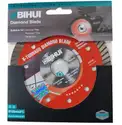 BIHUI drilled brake rotor packaging showing a red circular brake disc with drilled holes, labeled as a disc brake rotor in a box.
