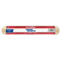 Wooster wałek AMERICAN CONTRACTOR 460x13mm 18″ 1/2″ (R363-18) Paint roller sleeve in red-white packaging labeled Wooster American Contractor, 1/2 in nap for semi-rough surfaces