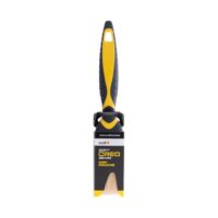 Motive CREO SOFT DO EMULSJI 38mm (Ż) (050 631) Yellow and black ergonomic paintbrush with natural bristles in packaging.