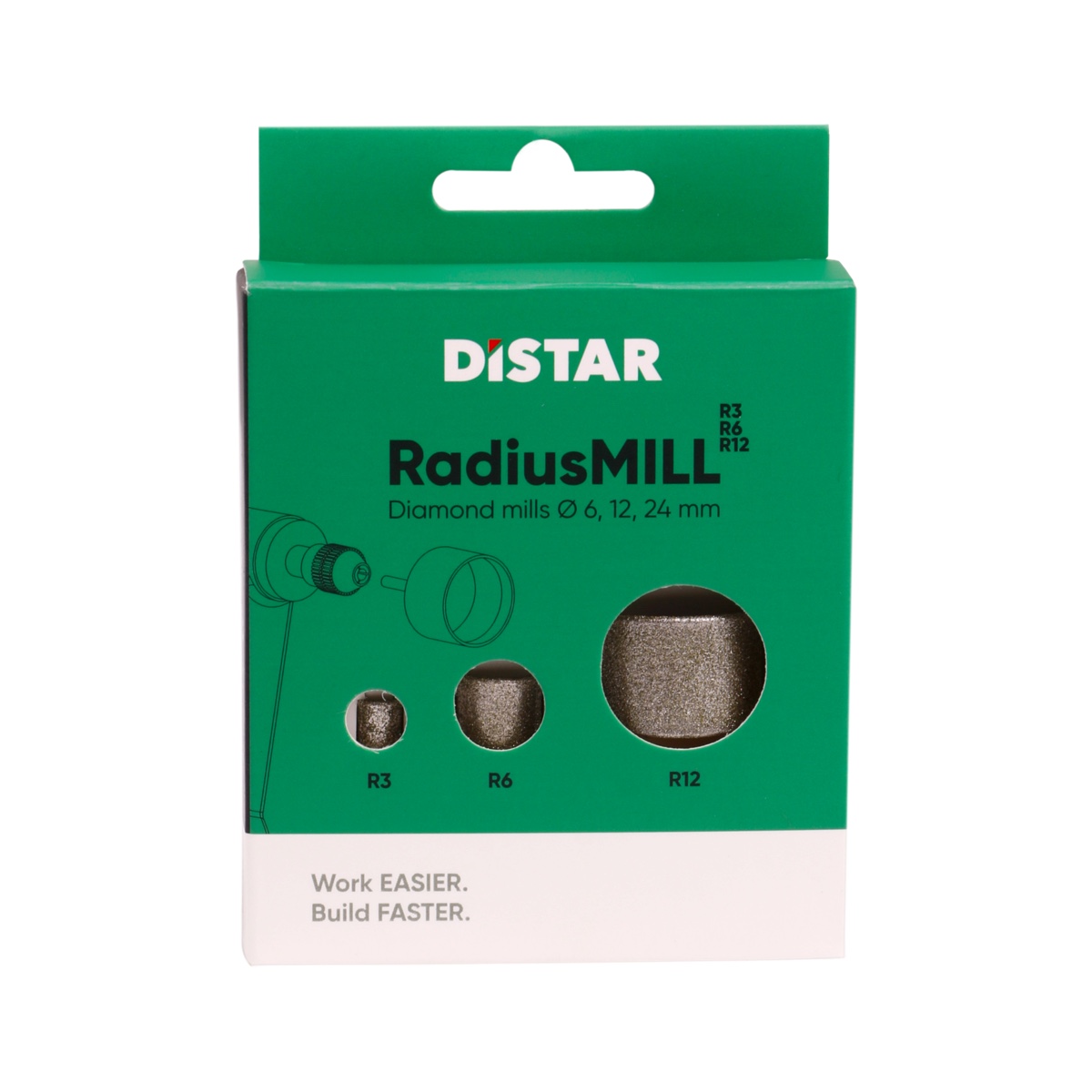 DISTAR Frez diamentowy RadiusMILL R3,R6,R12 (81419031135)